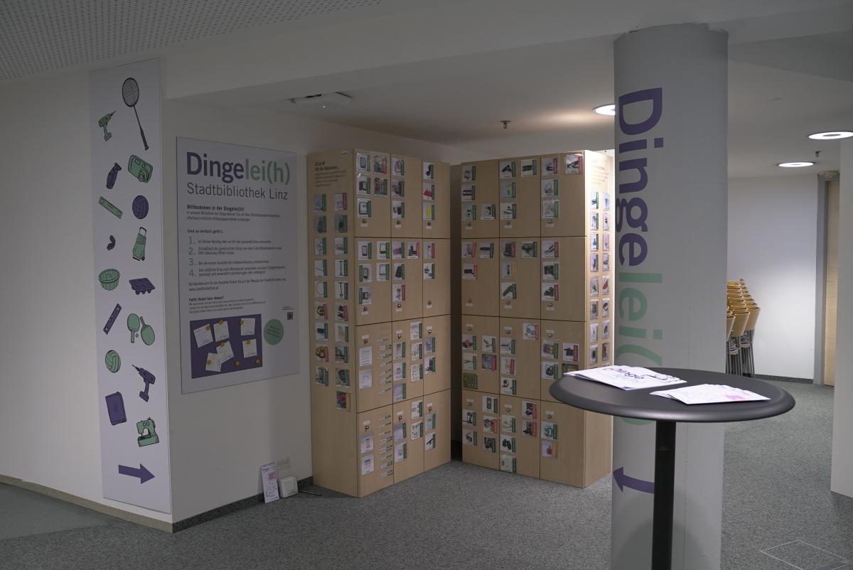 Dingelei(h) der Stadtbibliothek Wissensturm Linz