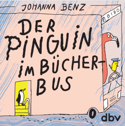 Pinguin im Bücherbus